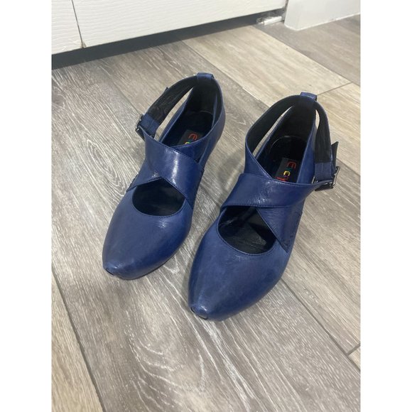 Everybody by BZ Moda Blue Mary Jane Pointed Toe Shoes 36.5 - Picture 2 of 8